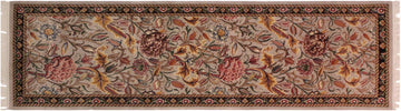 handmade Traditional Kamal Taupe Black Hand Knotted RUNNER 100% WOOL area rug 3x8